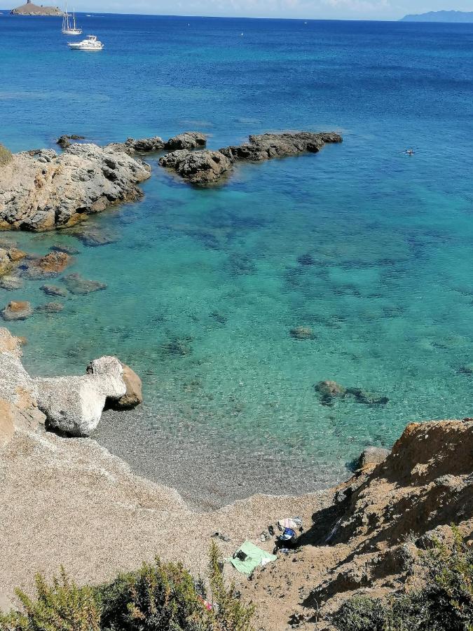 Coin De Paradis Vue Dominante Sur Mer, Montagne Et Tour Genoise Avec Jacuzzi Pino Eksteriør billede