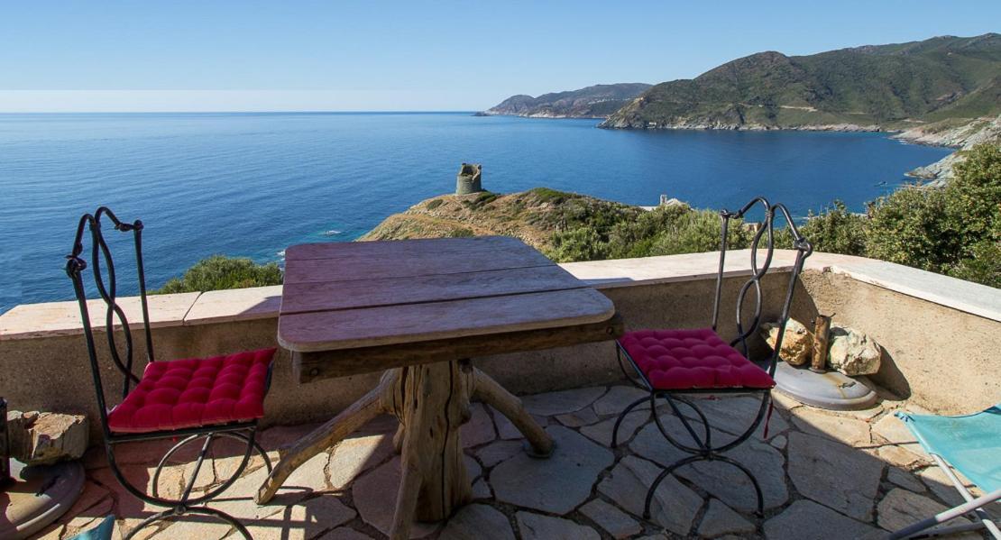 Coin De Paradis Vue Dominante Sur Mer, Montagne Et Tour Genoise Avec Jacuzzi Pino Eksteriør billede